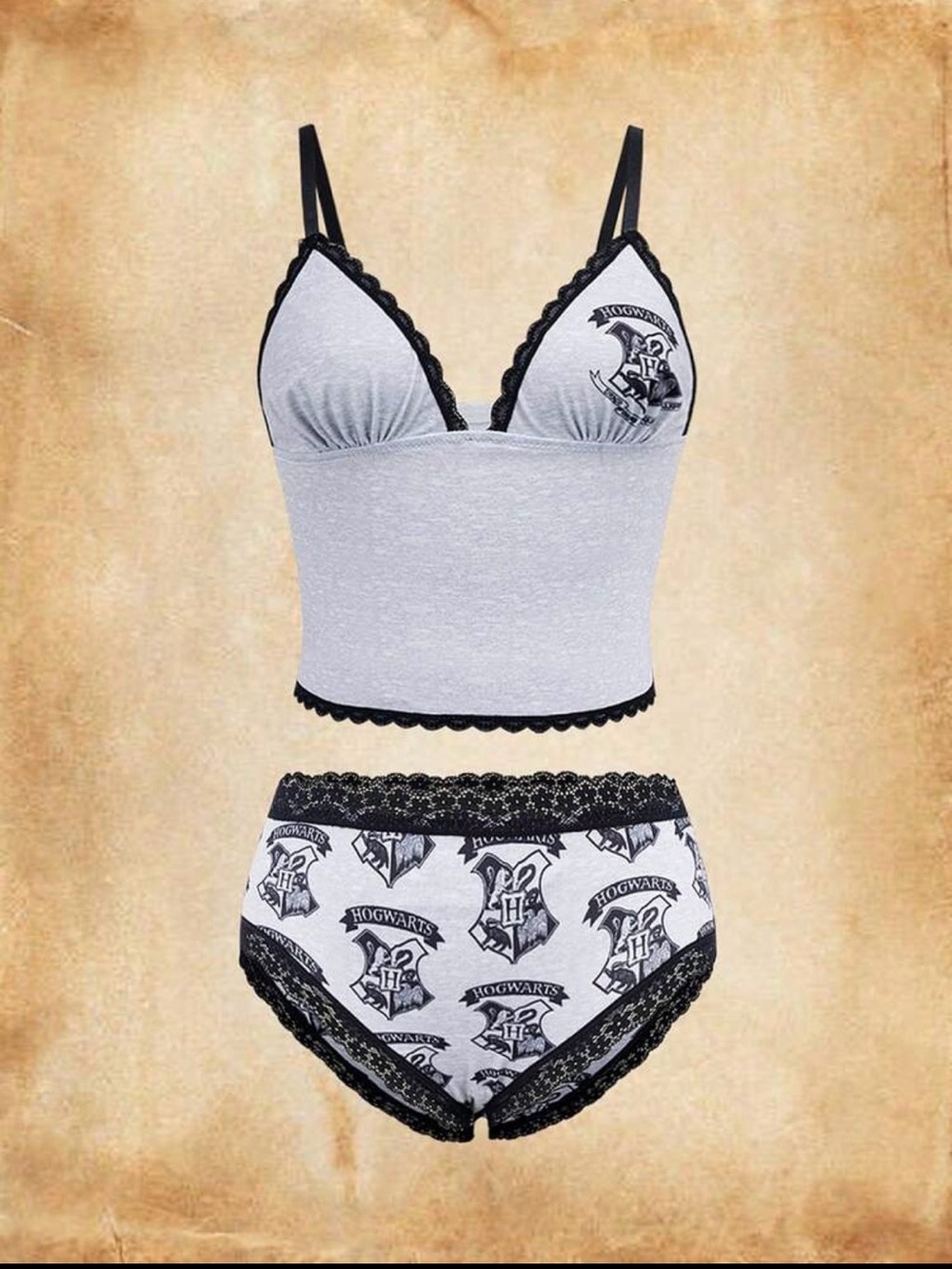 SHEINxHarry Potter Camisole Bra Set
